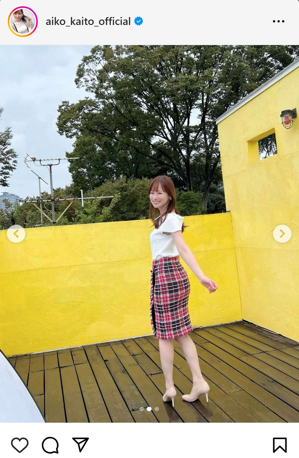 皆藤愛子のインスタグラムから