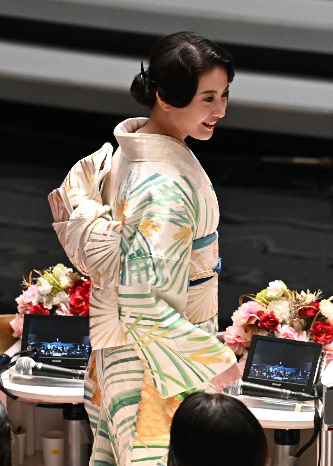 紅白歌合戦でゲスト審査員を務める吉高由里子（撮影・滝沢徹郎）