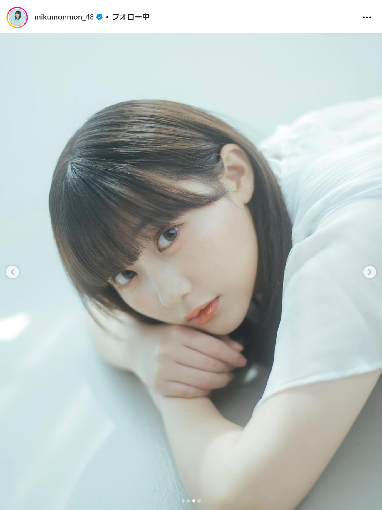 田中美久のインスタグラムから