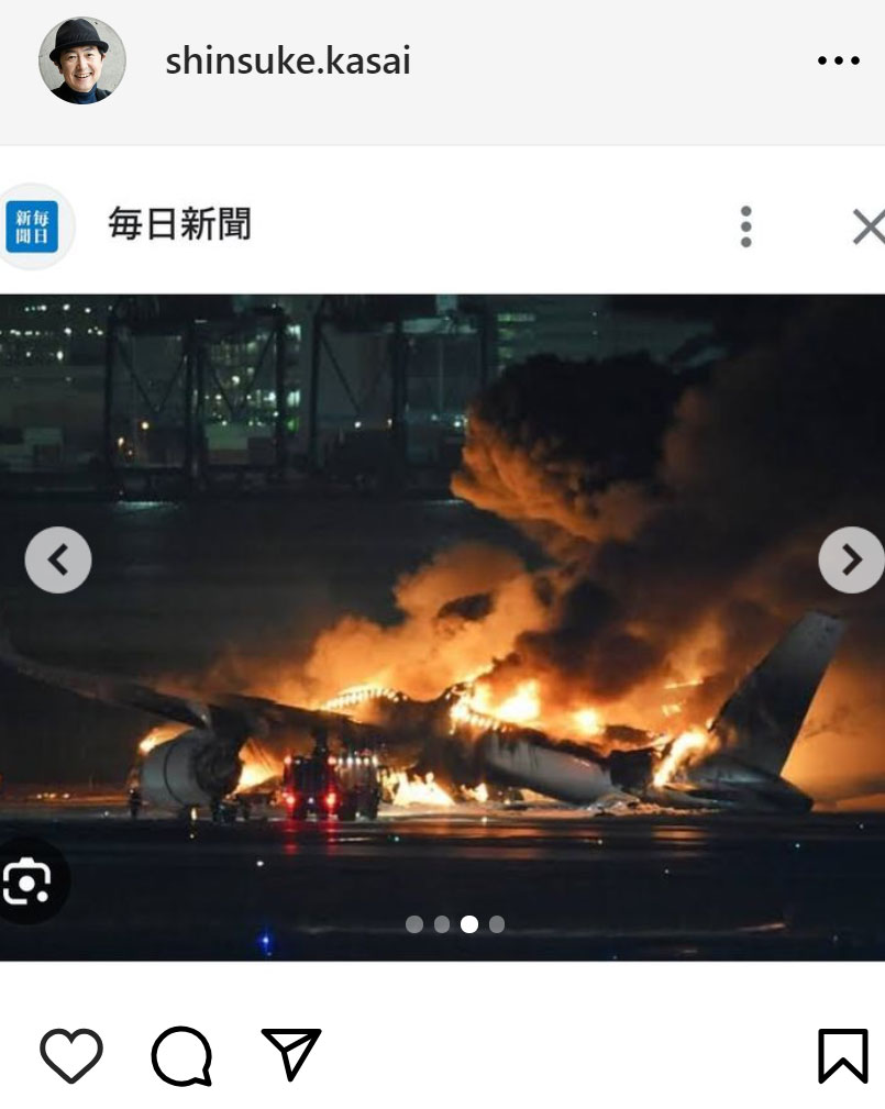 笠井信輔のインスタグラムから