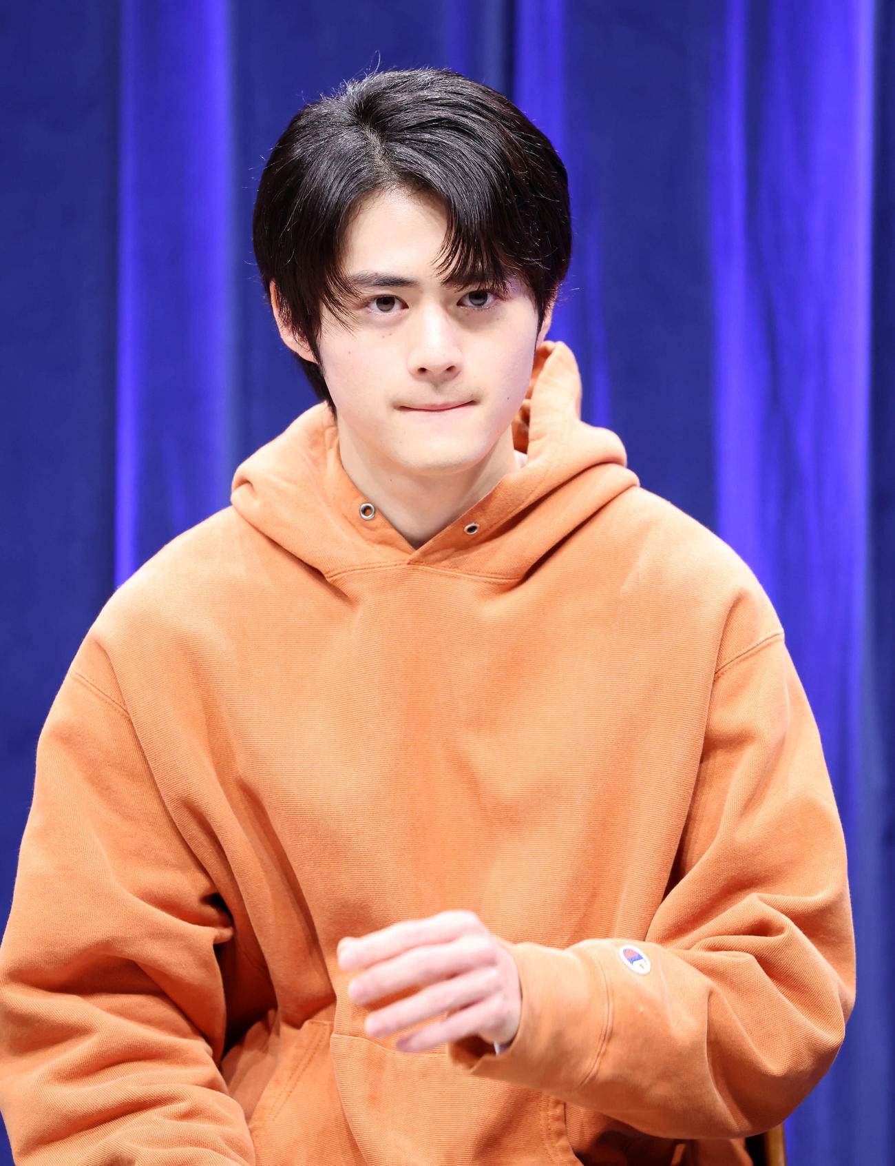ドラマ「闇バイト家族」記者会見に登壇した鈴鹿央士（撮影・鈴木正人）
