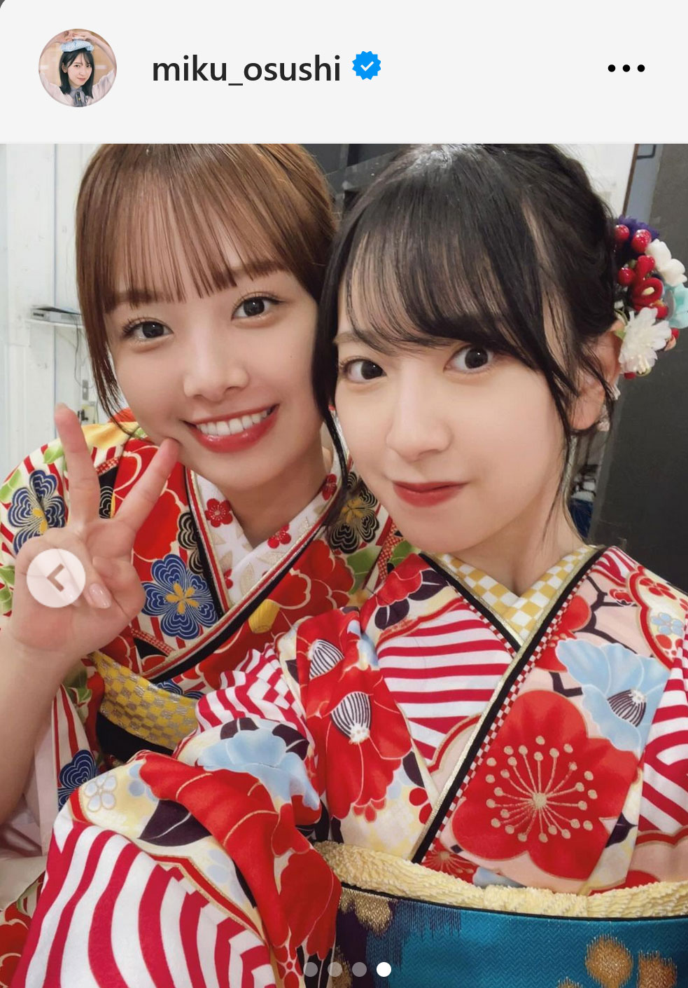 日向坂46金村美玖インスタグラムから
