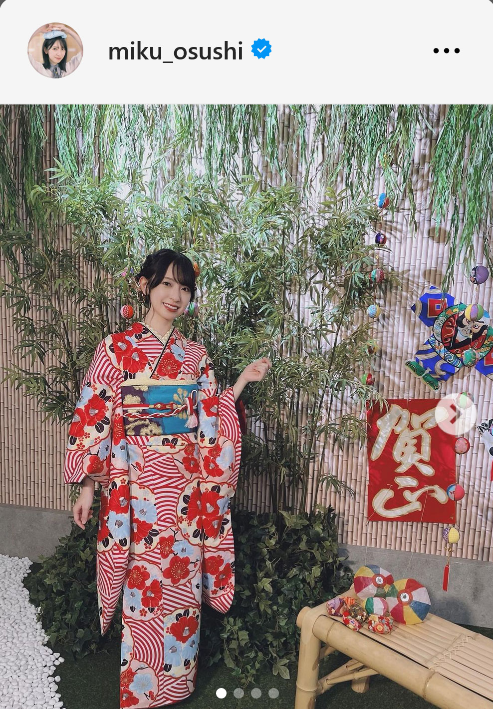日向坂46金村美玖インスタグラムから