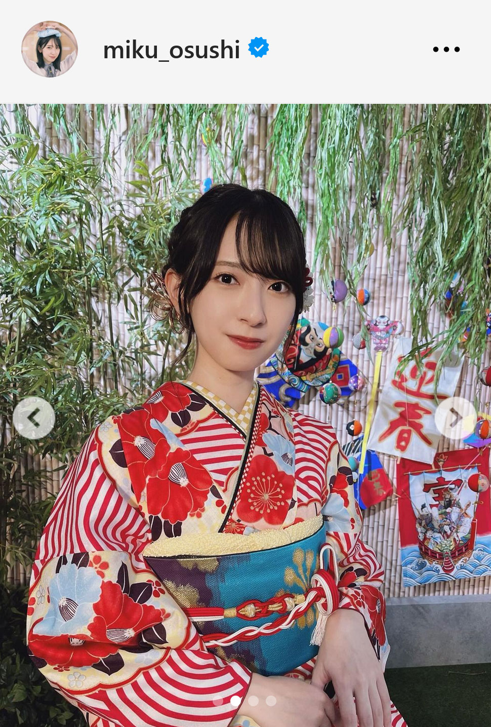 日向坂46金村美玖インスタグラムから