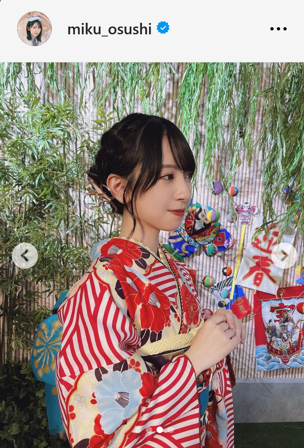 日向坂46金村美玖インスタグラムから