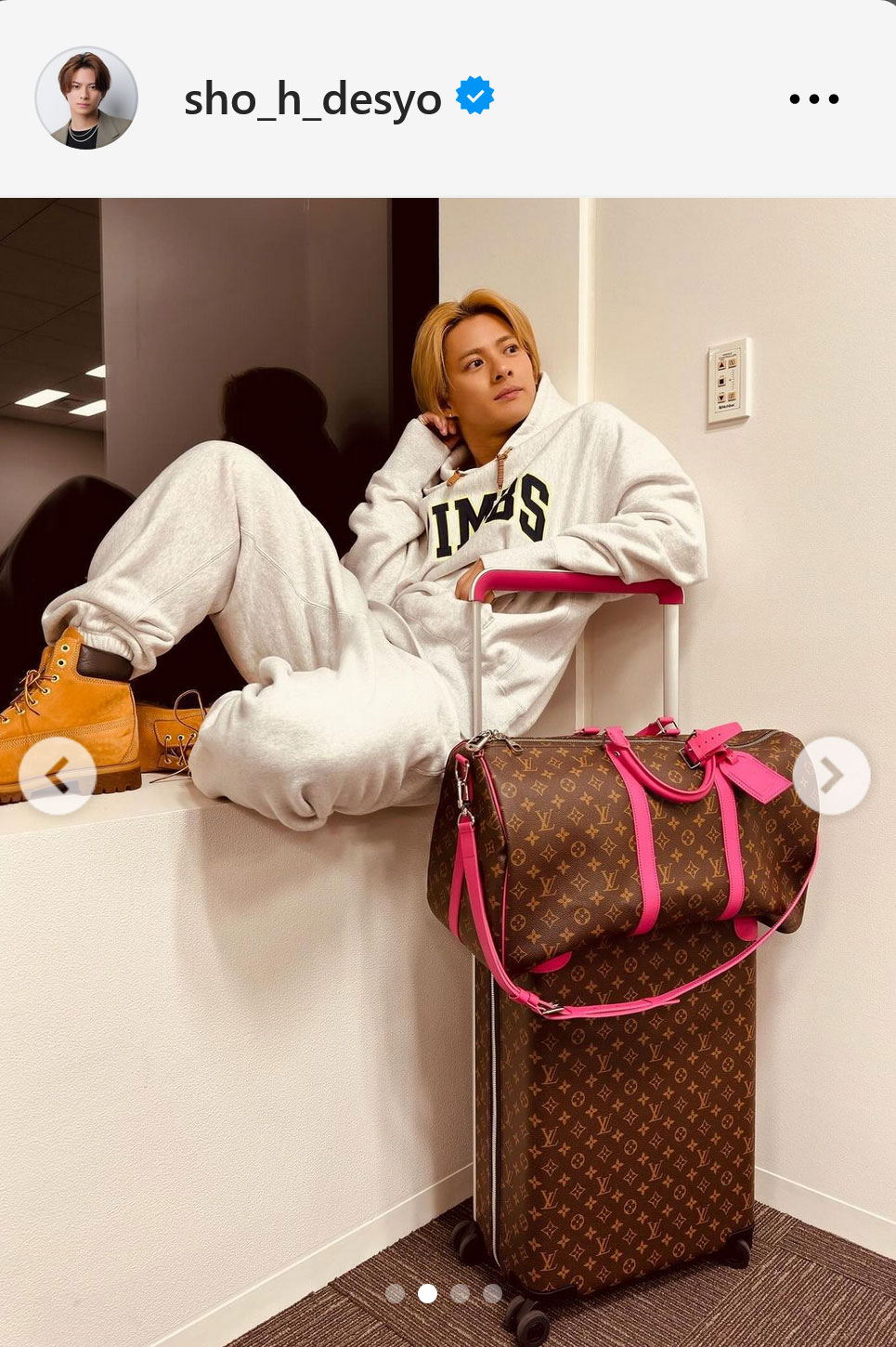 平野紫耀インスタグラムから