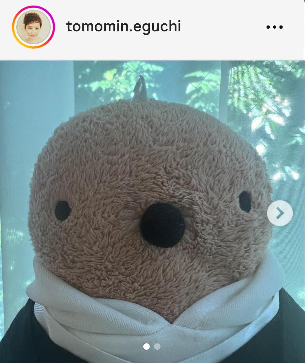 江口ともみのインスタグラムから