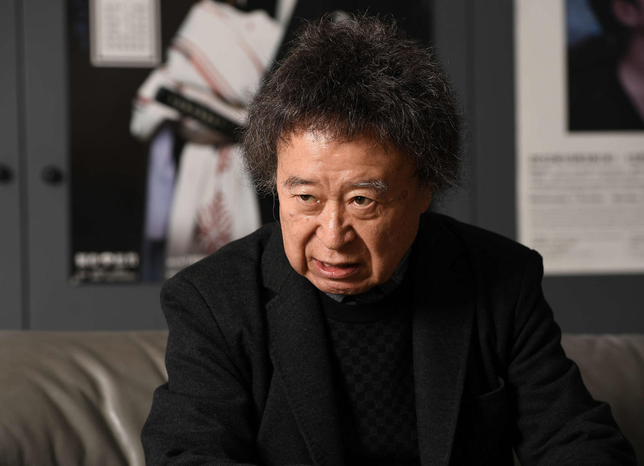 平成を振り返る篠山紀信さん（2019年1月22日撮影）