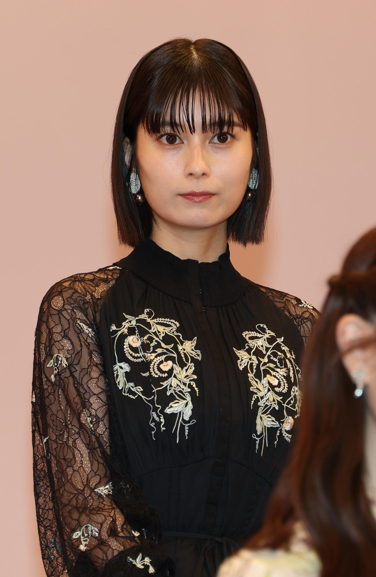 ドラマ「リビングの松永さん」制作発表を行った大久保桜子（撮影・中島郁夫）