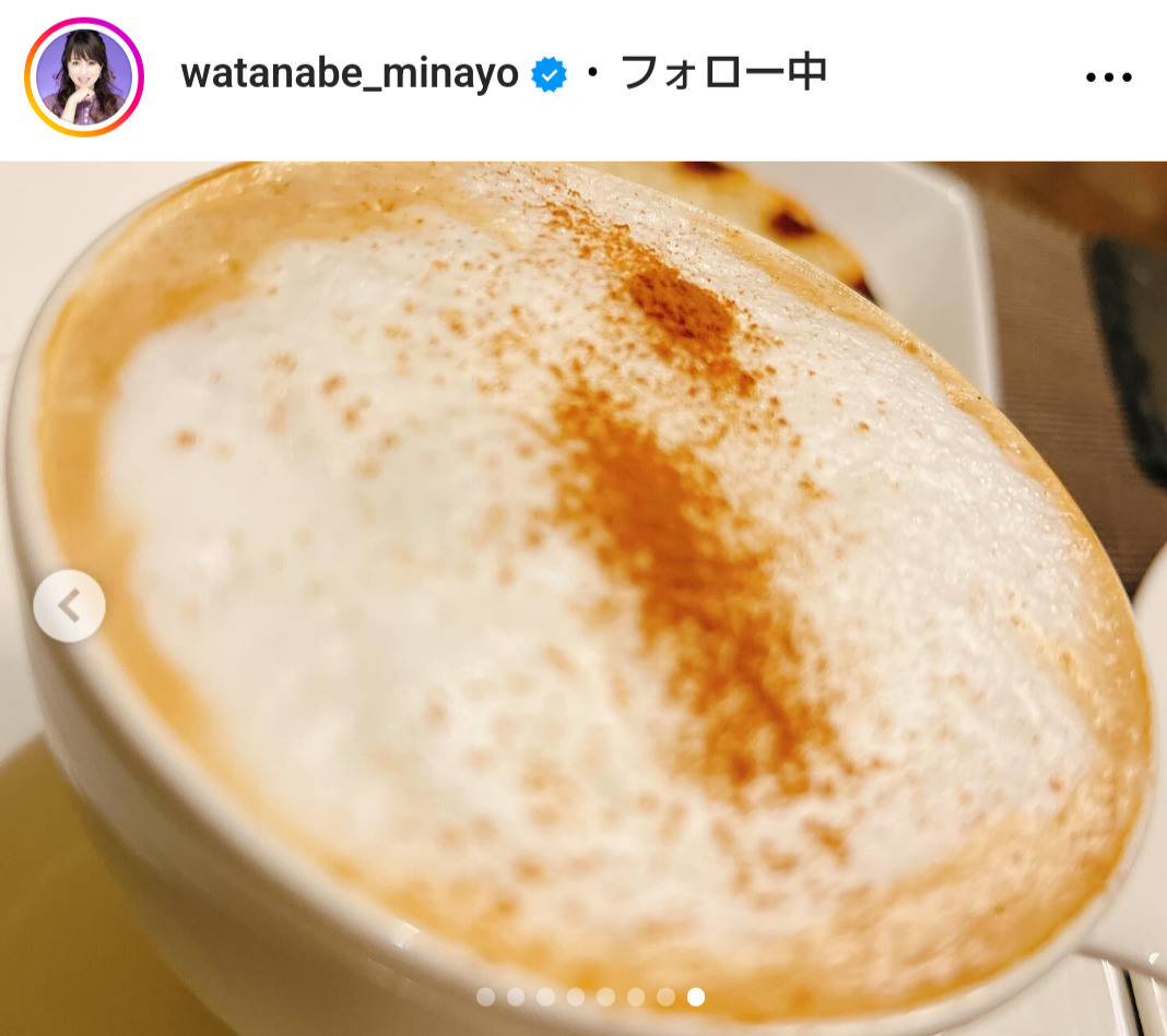 渡辺美奈代のインスタグラムから