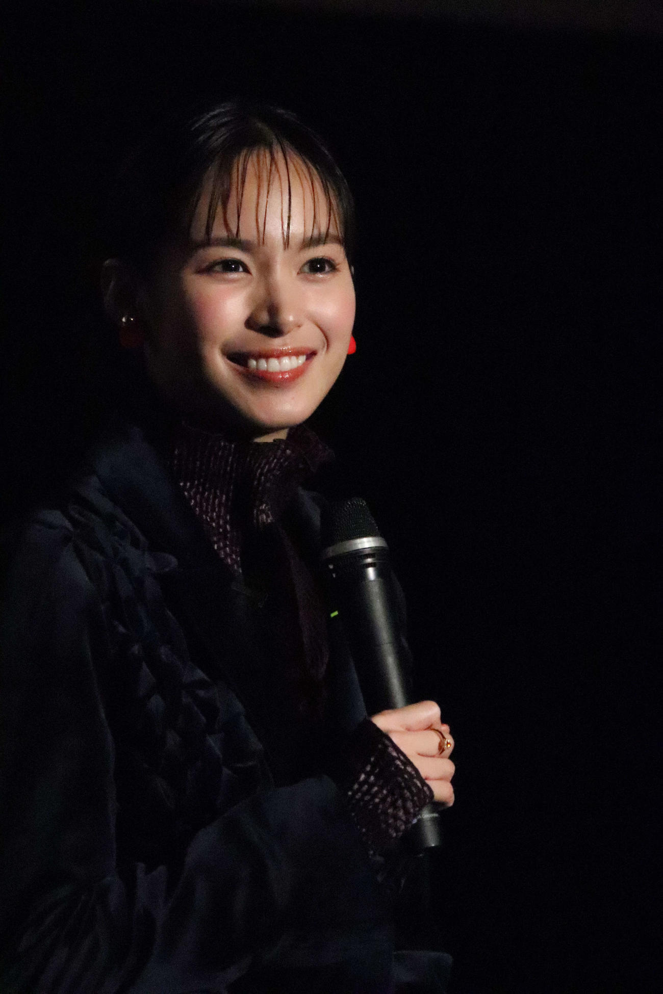 MBS系連続ドラマ「彼女と彼氏の明るい未来」完成披露イベントに登壇した関水渚（撮影・加藤理沙）