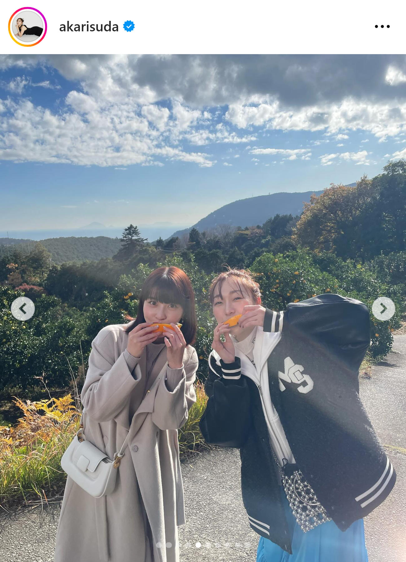 須田亜香里のインスタグラムから