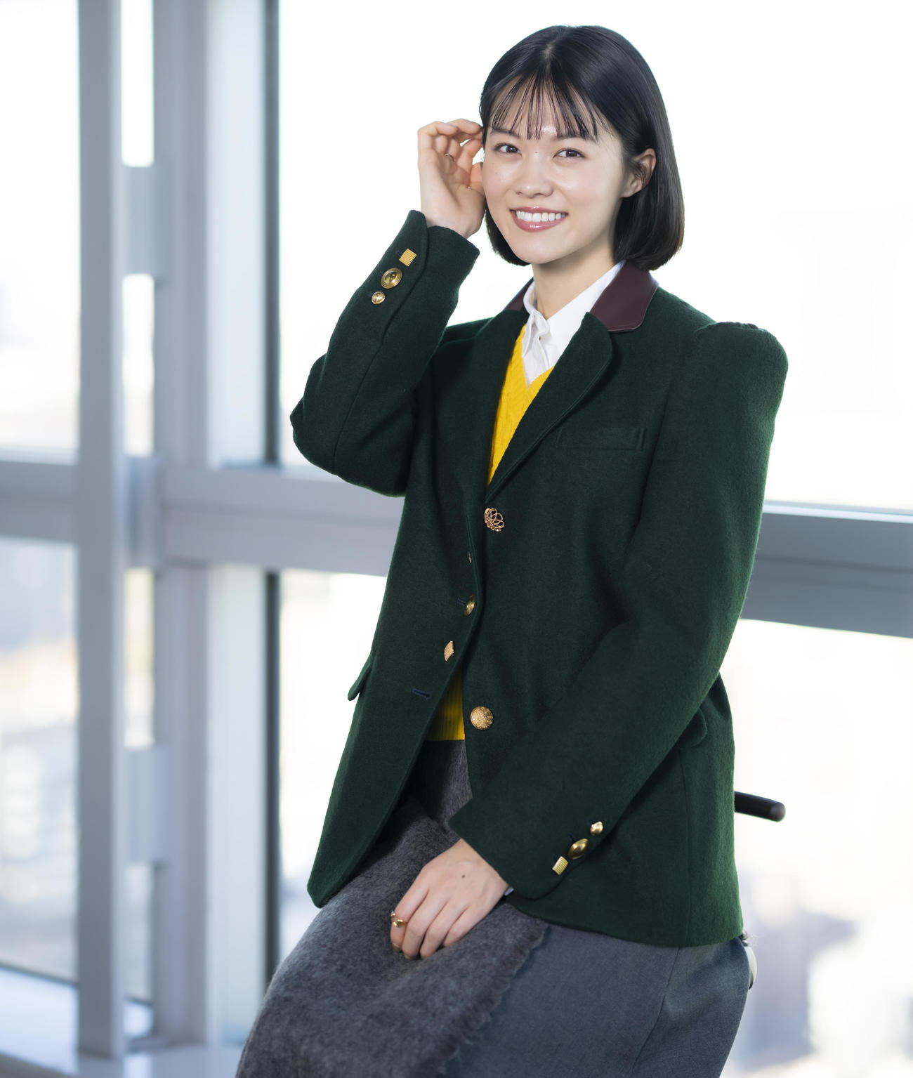 念願のサイコパス役に挑戦したという志田彩良。爽やかで清楚な雰囲気とどこかミステリアスな彼女の活躍に目が離せません（撮影・垰建太）