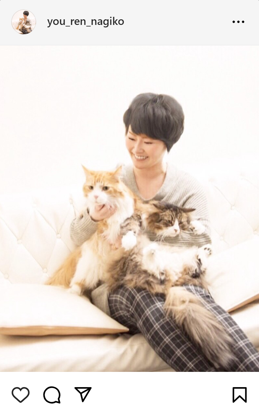 遠野なぎこのインスタグラムから