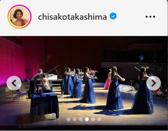 高嶋ちさ子のインスタグラムから