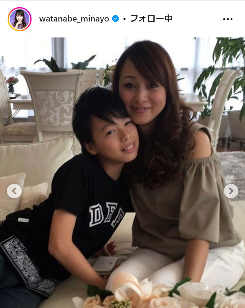 渡辺美奈代のインスタグラムから
