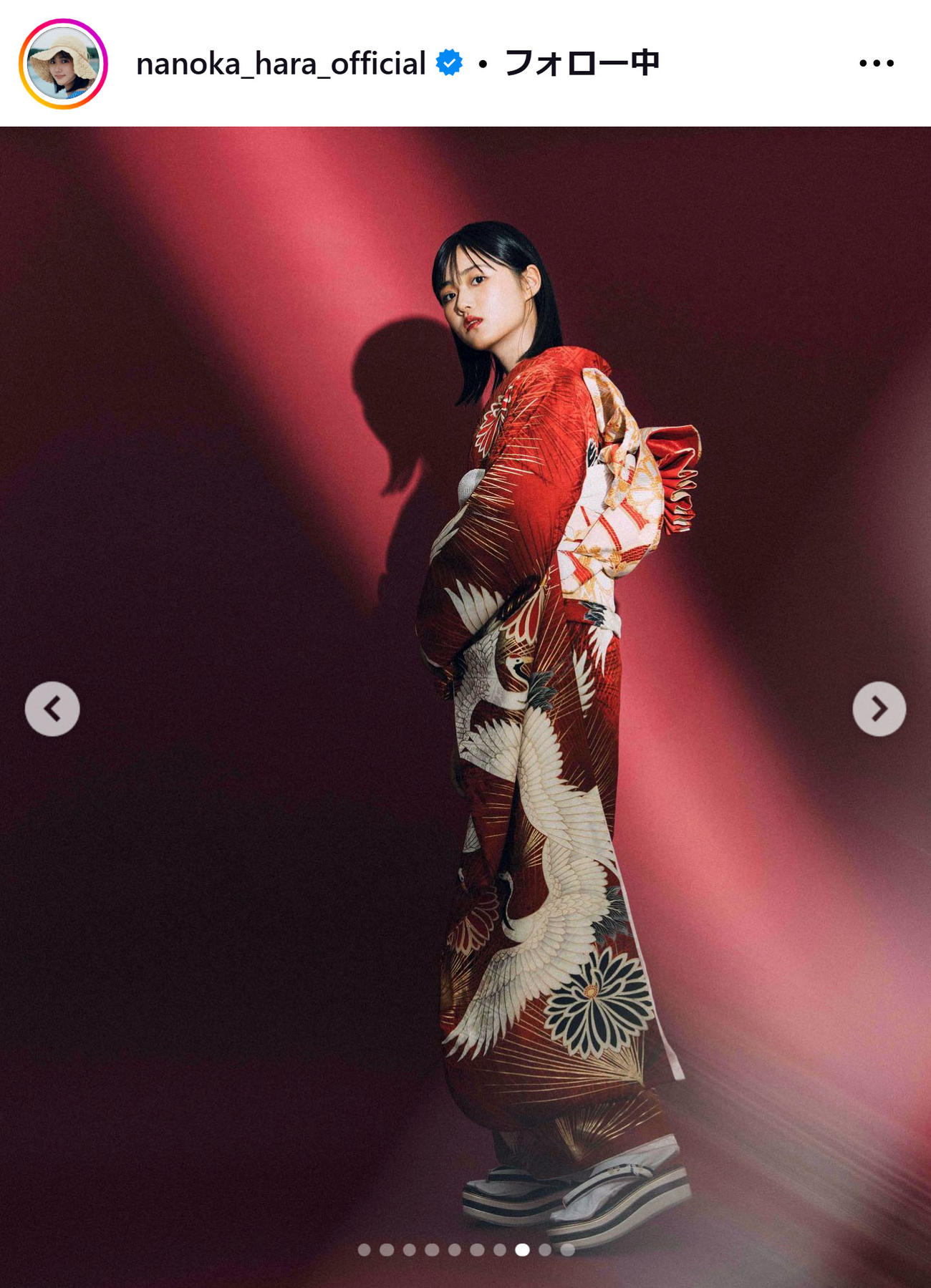 原菜乃華のインスタグラムから