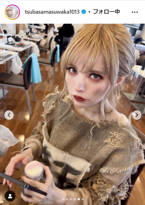 益若つばさの公式インスタグラムから