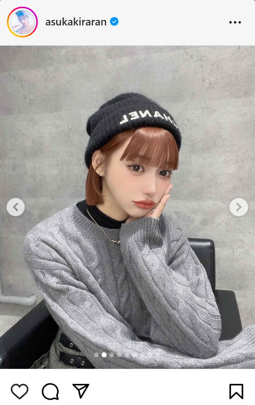 明日花キララのインスタグラムから
