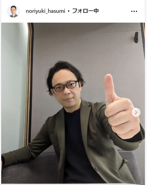 TBS蓮見孝之アナの公式インスタグラムから