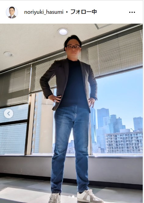TBS蓮見孝之アナの公式インスタグラムから