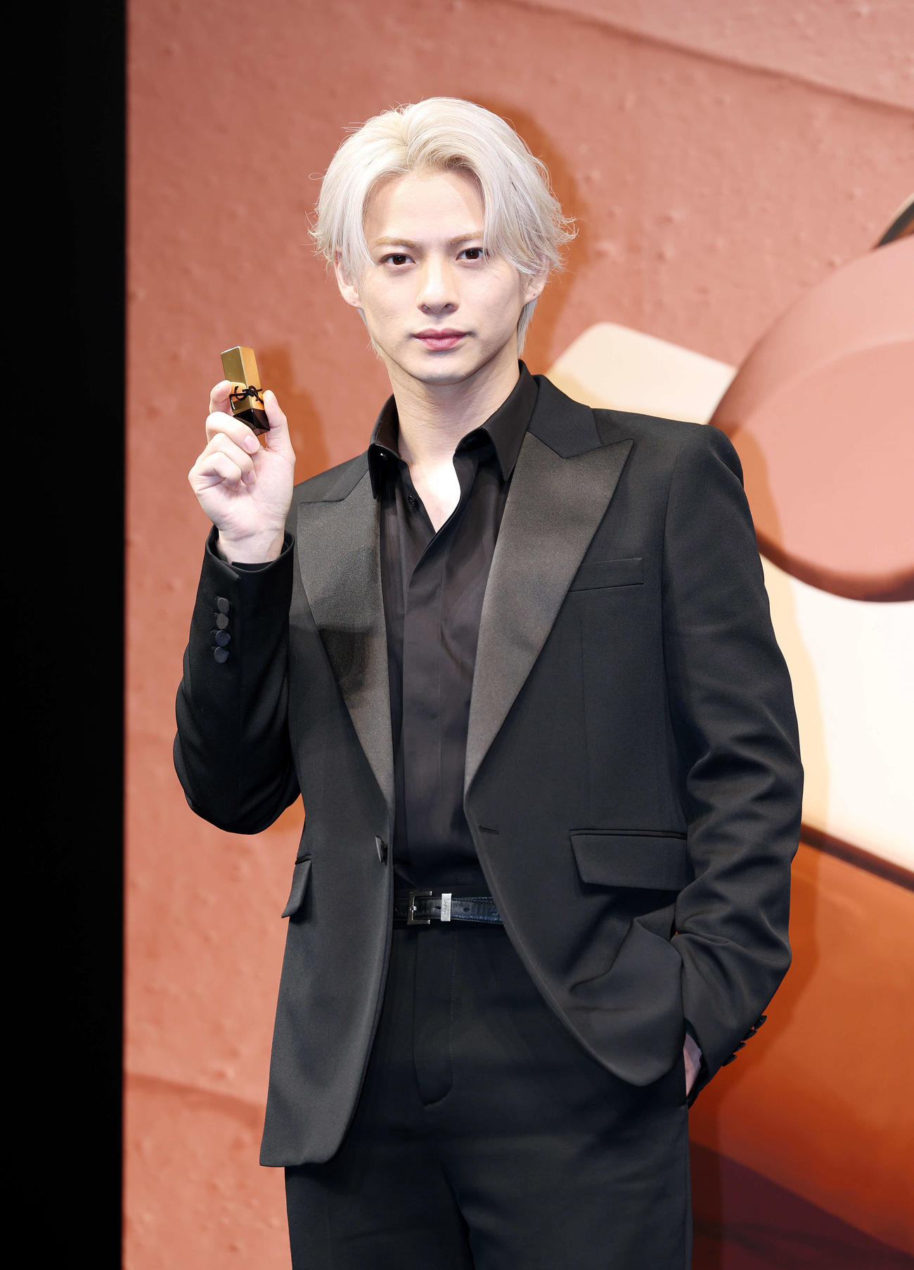 イヴ・サンローラン・ボーテアジアアンバサダーに就任した平野紫耀（撮影・宮地輝）