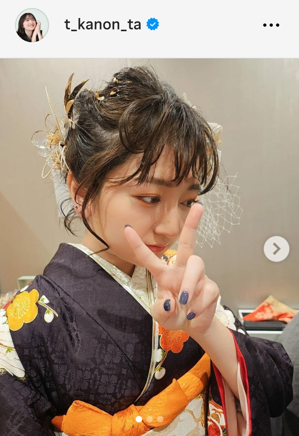 谷花音のインスタグラムから