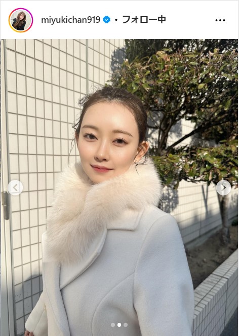 渡辺美優紀の公式インスタグラムから