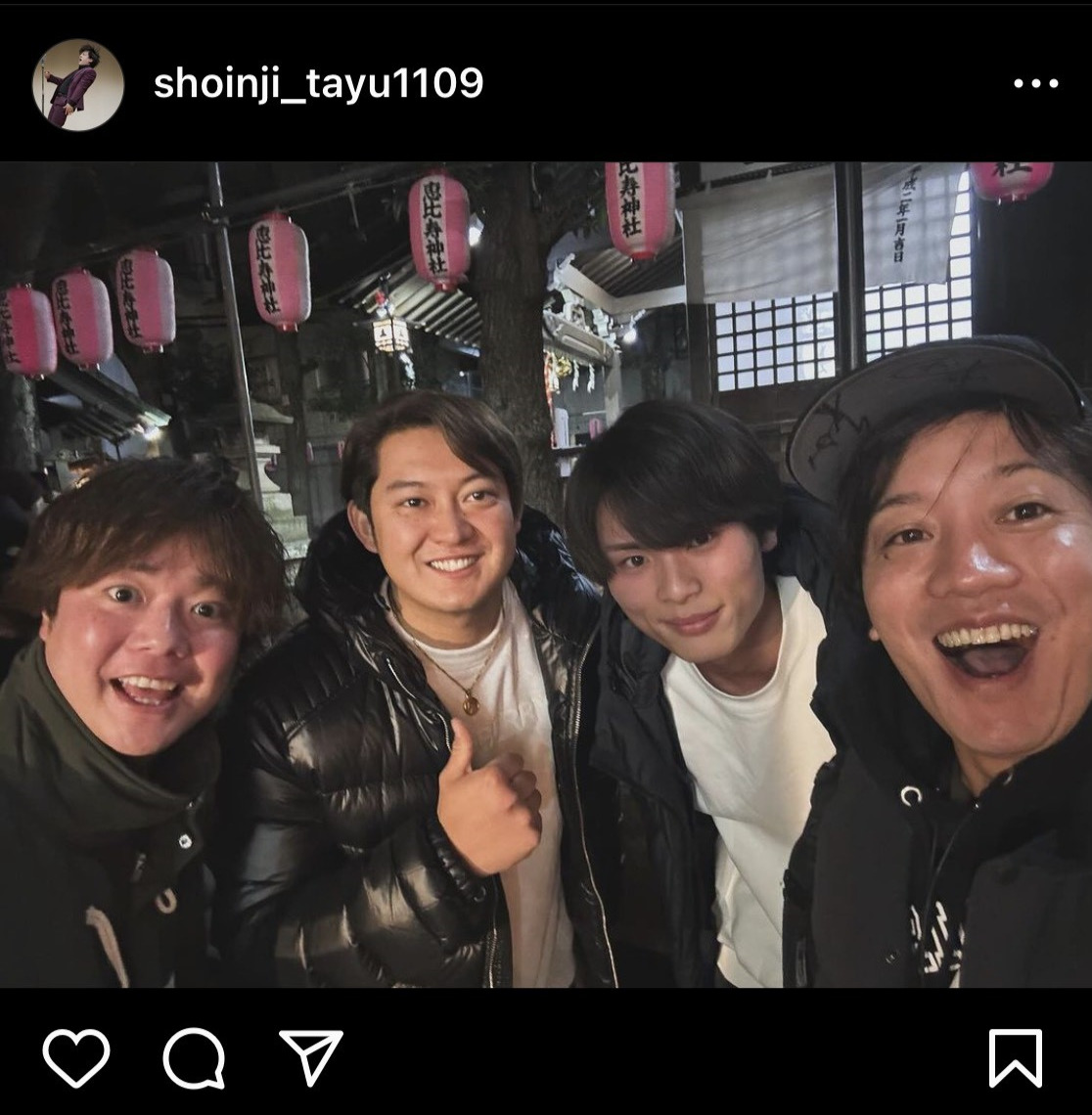 ぺこぱ松陰寺太勇のインスタグラムから