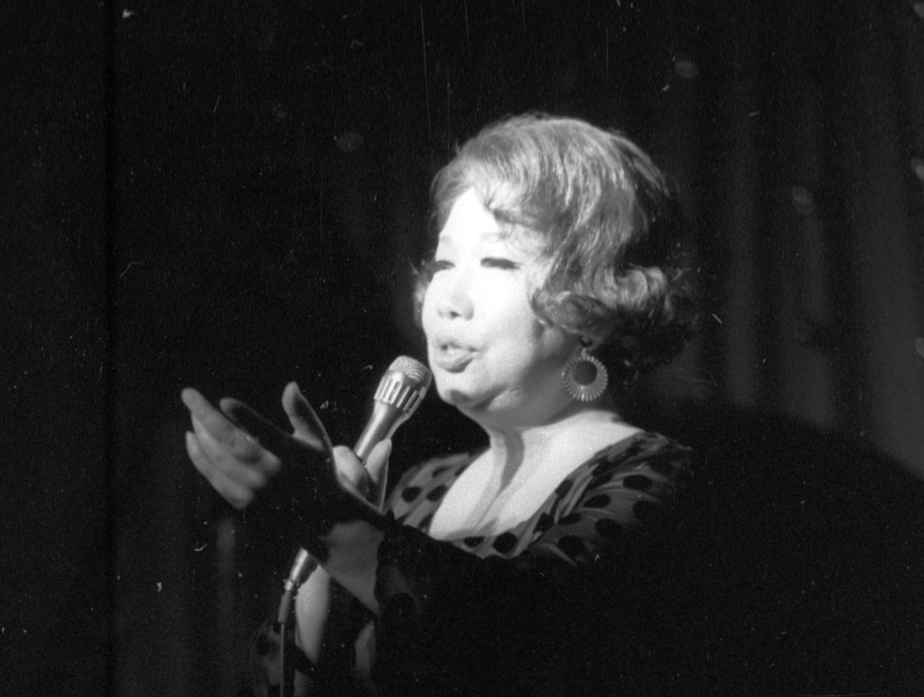 淡谷のり子さん（1969年7月撮影）