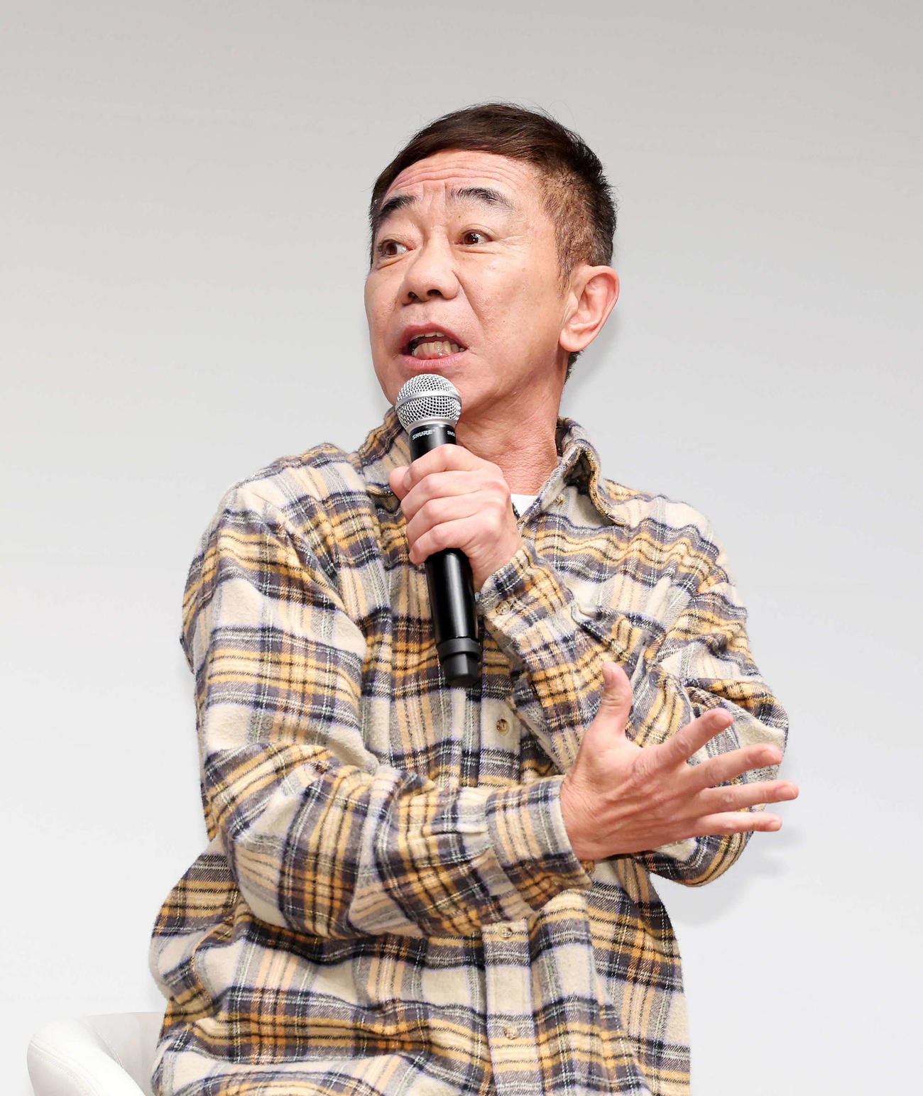ドラマ「春になったら」製作発表に臨む木梨憲武（撮影・鈴木正人）
