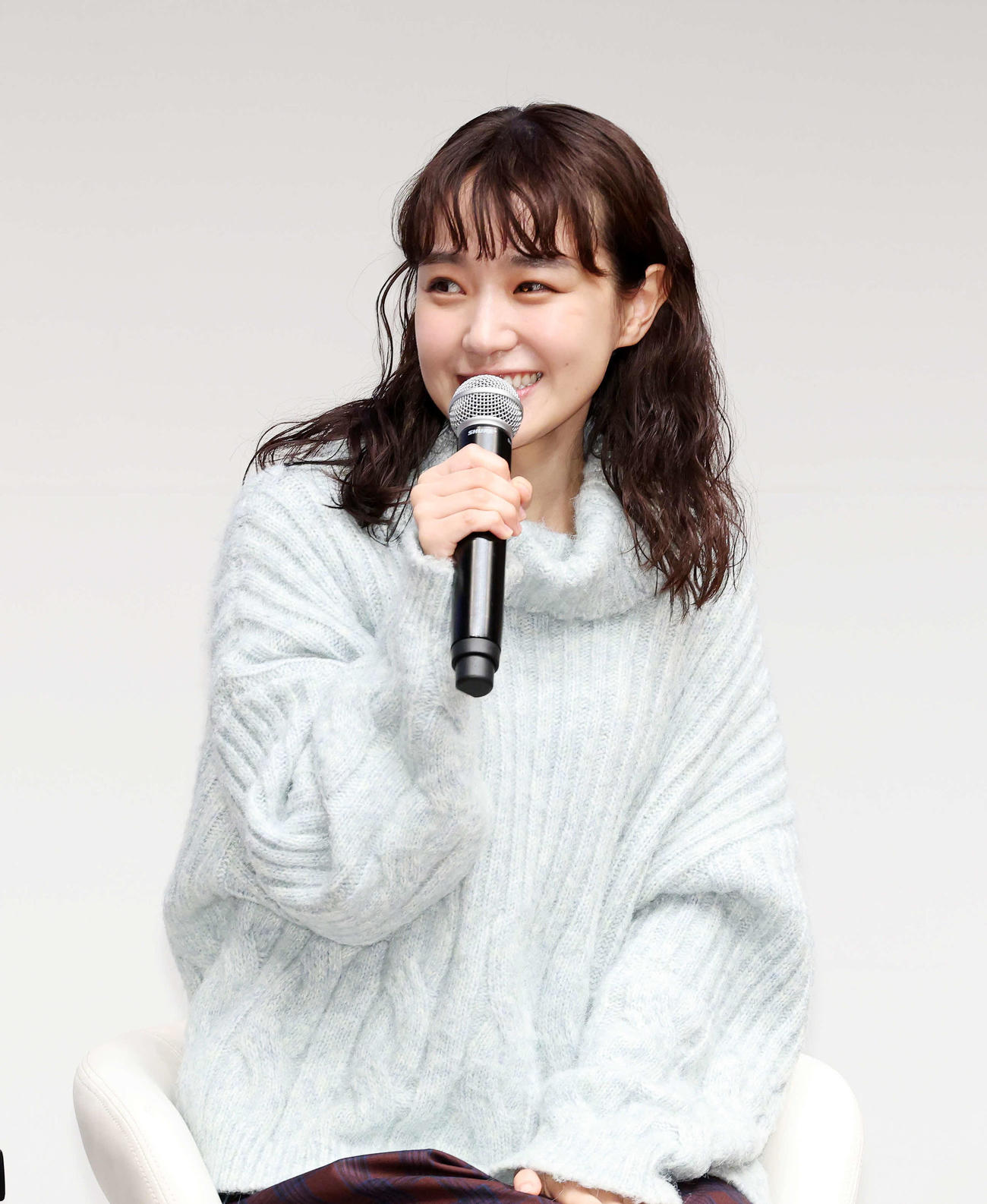 ドラマ「春になったら」製作発表に臨む奈緒（撮影・鈴木正人）
