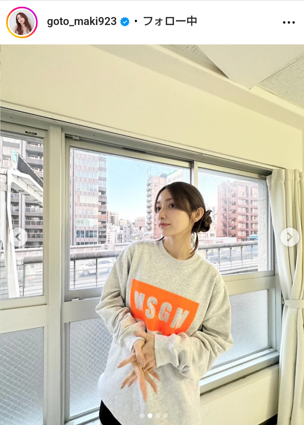 後藤真希のインスタグラムから