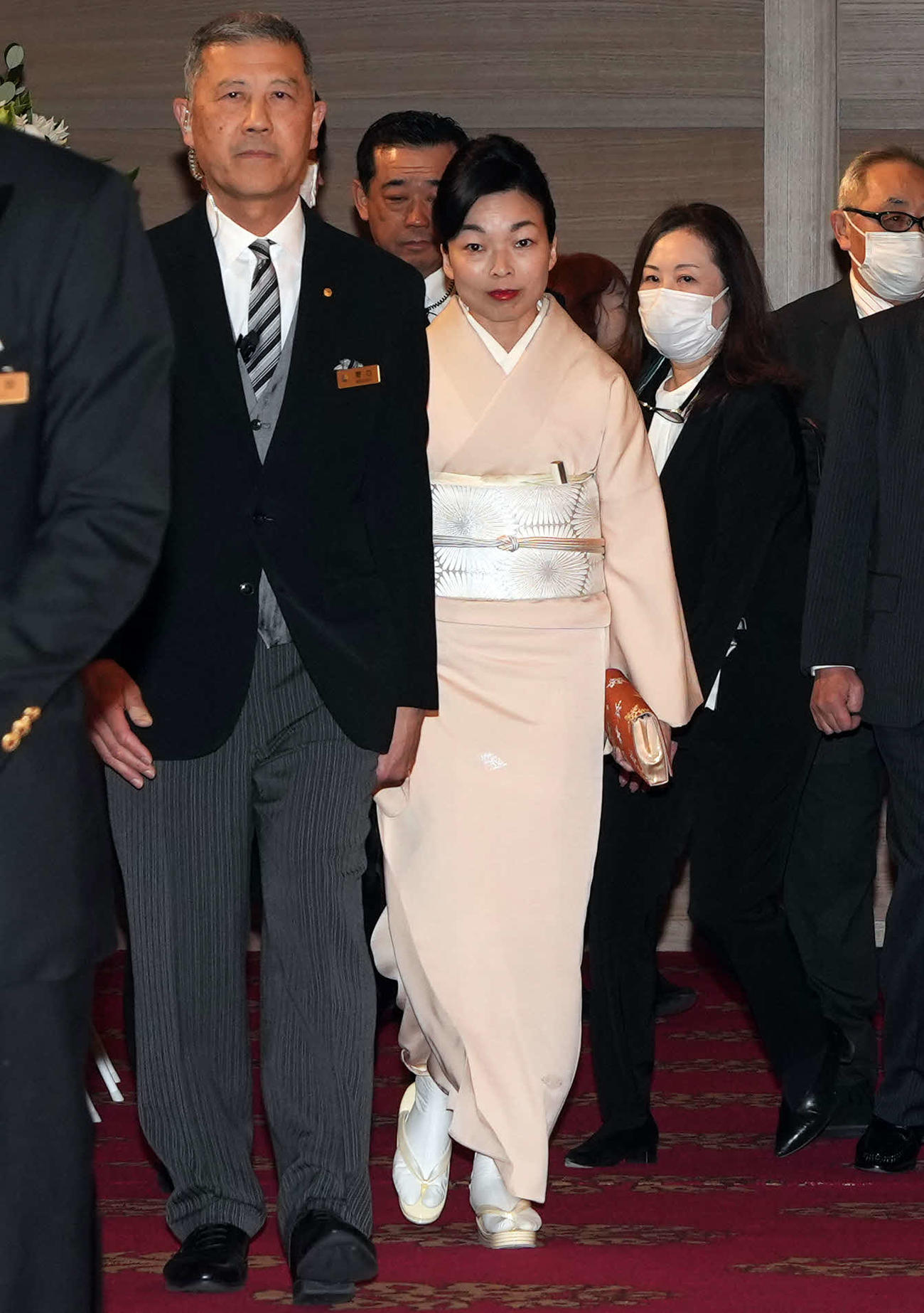 「十八世中村勘三郎十三回忌追善　偲ぶ会」に参列した三笠宮家の彬子さま（撮影・たえ見朱実）