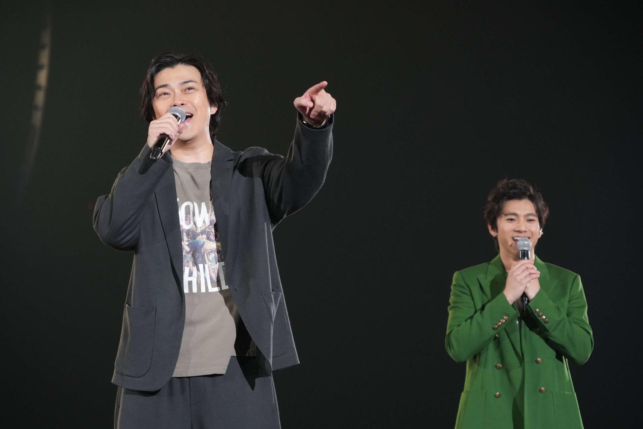 「山田裕貴のオールナイトニッポンX　横浜アリーナ王におれはなる！」にゲスト出演した左から勝地涼と山田裕貴