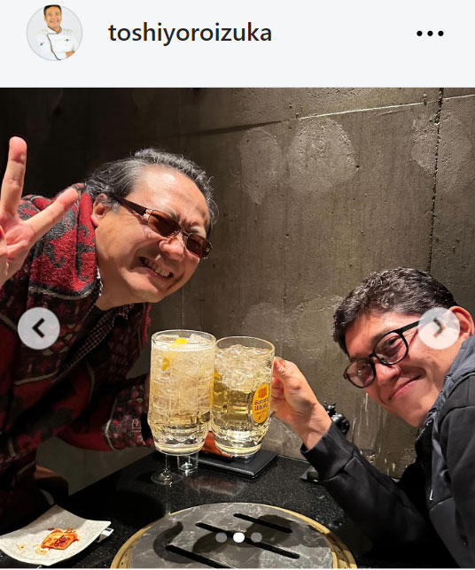 鎧塚俊彦のインスタグラムから