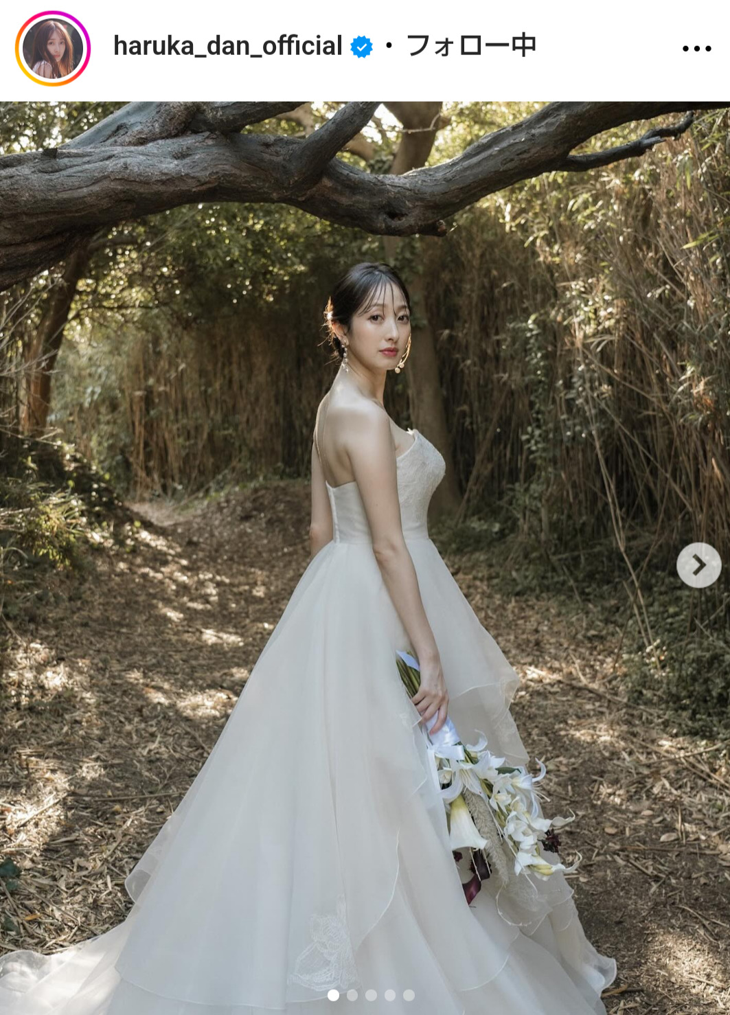 團遥香のインスタグラムから