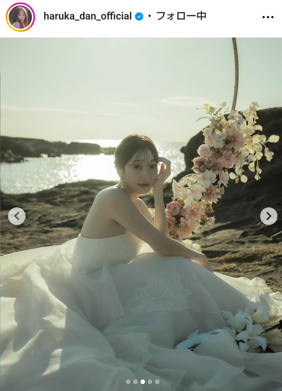 團遥香のインスタグラムから