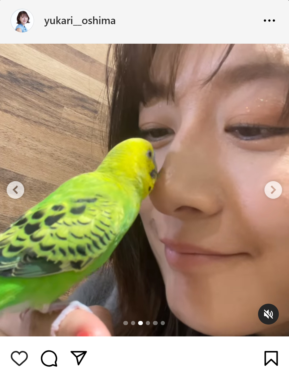大島由香里のインスタグラムから