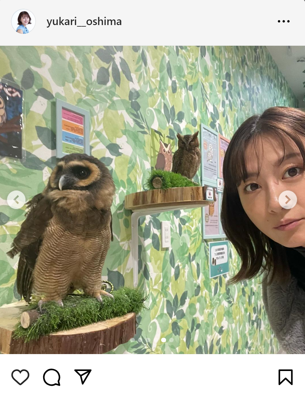 大島由香里のインスタグラムから