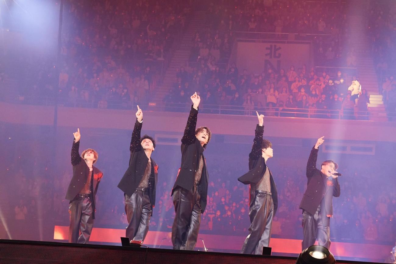 メジャーデビュー10周年ライブを開催したDa－iCE。左から花村想太、工藤大輝、和田颯、岩岡徹、大野雄大