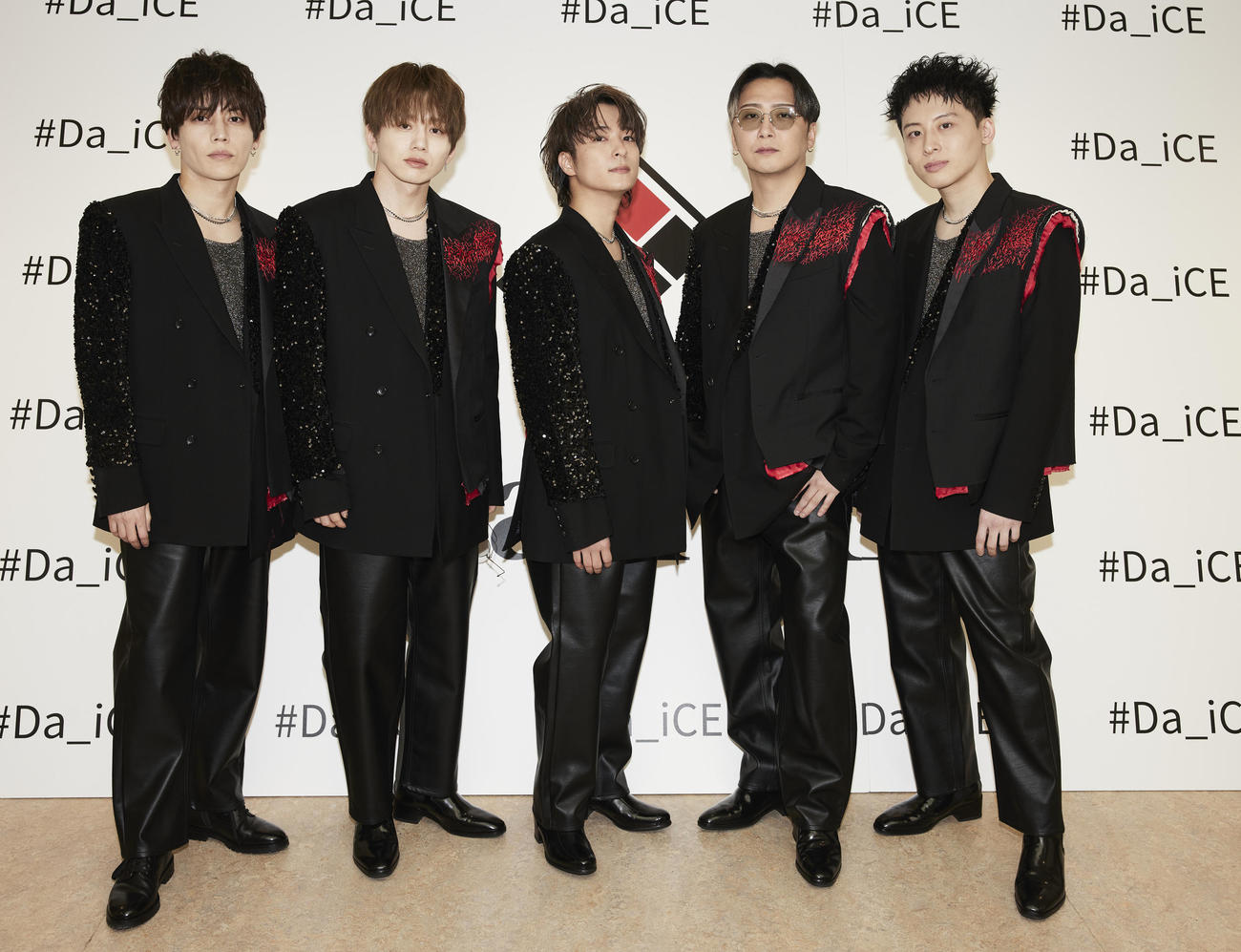 メジャーデビュー10周年ライブを開催したDa－iCE。左から岩岡徹、花村想太、和田颯、大野雄大、工藤大輝