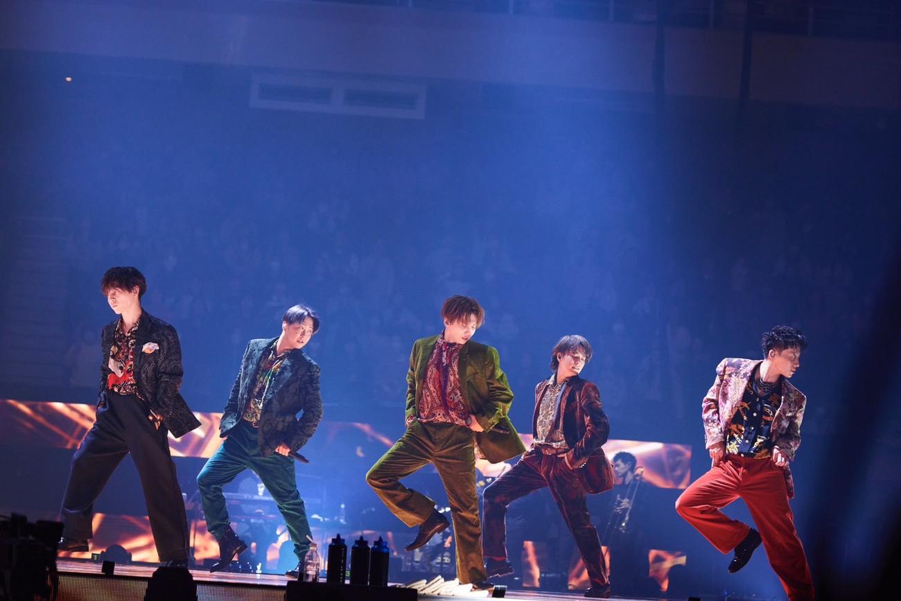 メジャーデビュー10周年ライブを開催したDa－iCE。左から岩岡徹、大野雄大、花村想太、和田颯、工藤大輝