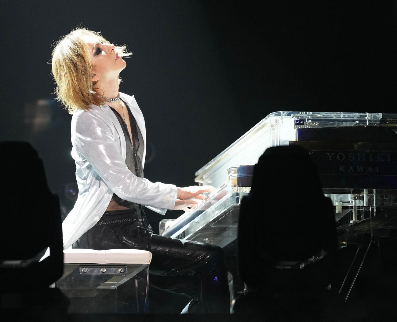 ガッツリ透けた、YOSHIKIのクリスタルピアノ（2023年11月撮影）