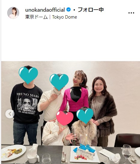 神田うのの公式インスタグラムから