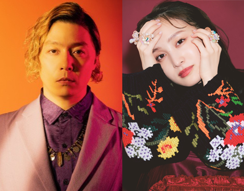 KinKi Kids堂本剛（左）とももいろクローバーZ百田夏菜子