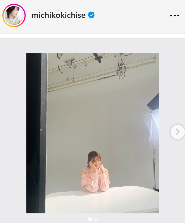 吉瀬美智子のインスタグラムから