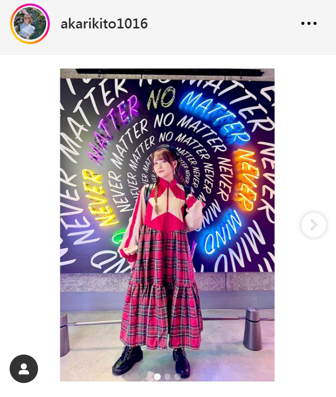 鬼頭明里のインスタグラムから