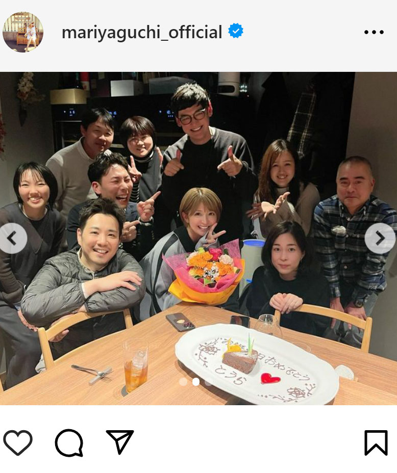 矢口真里のインスタグラムから