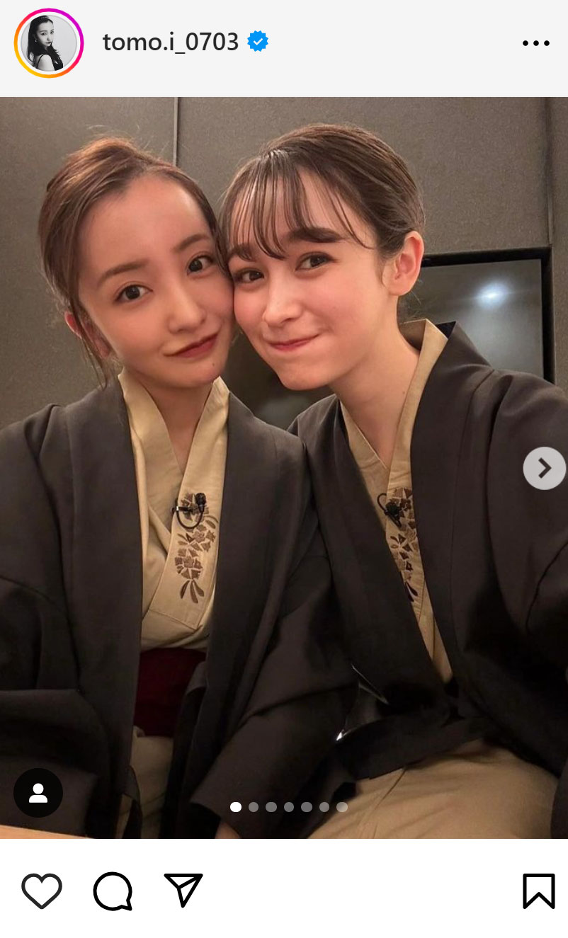 板野友美のインスタグラムから